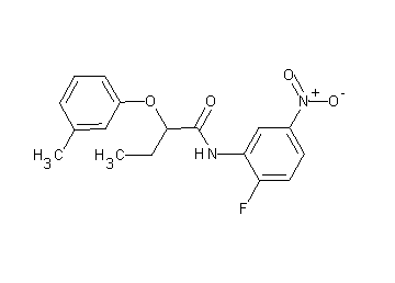 N-(2-fluoro-5-nitrophenyl)-2-(3-methylphenoxy)butanamide