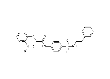 2-(2-nitrophenoxy)-N-(4-{[(2-phenylethyl)amino]sulfonyl}phenyl)acetamide