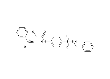 N-{4-[(benzylamino)sulfonyl]phenyl}-2-(2-nitrophenoxy)acetamide