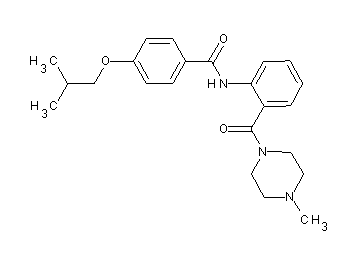 4-isobutoxy-N-{2-[(4-methyl-1-piperazinyl)carbonyl]phenyl}benzamide