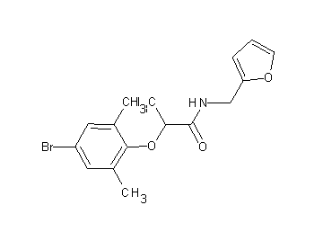 2-(4-bromo-2,6-dimethylphenoxy)-N-(2-furylmethyl)propanamide