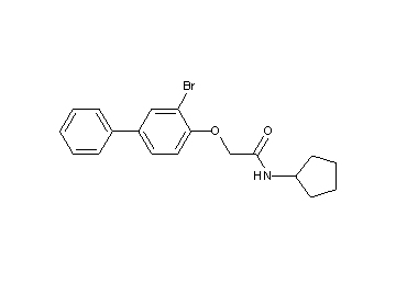 2-[(3-bromo-4-biphenylyl)oxy]-N-cyclopentylacetamide