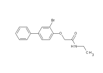 2-[(3-bromo-4-biphenylyl)oxy]-N-ethylacetamide