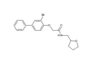 2-[(3-bromo-4-biphenylyl)oxy]-N-(tetrahydro-2-furanylmethyl)acetamide