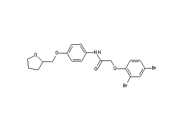2-(2,4-dibromophenoxy)-N-[4-(tetrahydro-2-furanylmethoxy)phenyl]acetamide