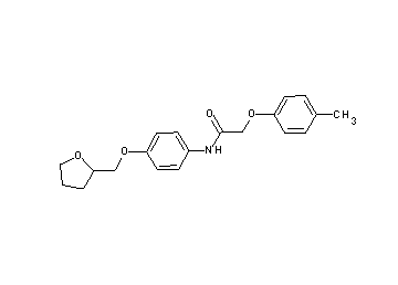 2-(4-methylphenoxy)-N-[4-(tetrahydro-2-furanylmethoxy)phenyl]acetamide
