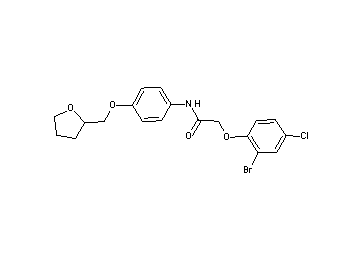 2-(2-bromo-4-chlorophenoxy)-N-[4-(tetrahydro-2-furanylmethoxy)phenyl]acetamide