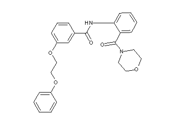 N-[2-(4-morpholinylcarbonyl)phenyl]-3-(2-phenoxyethoxy)benzamide - Click Image to Close
