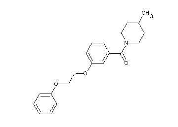 4-methyl-1-[3-(2-phenoxyethoxy)benzoyl]piperidine