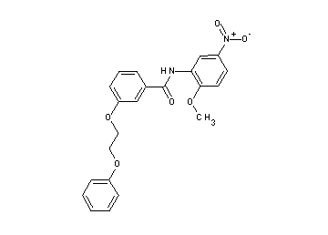 N-(2-methoxy-5-nitrophenyl)-3-(2-phenoxyethoxy)benzamide