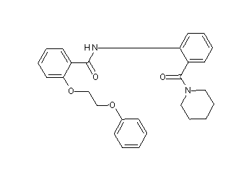 2-(2-phenoxyethoxy)-N-[2-(1-piperidinylcarbonyl)phenyl]benzamide