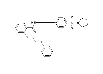 2-(2-phenoxyethoxy)-N-[4-(1-pyrrolidinylsulfonyl)phenyl]benzamide