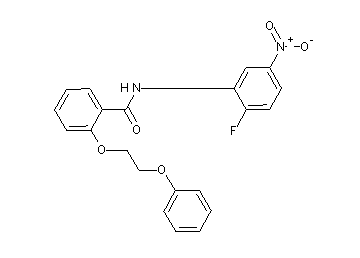 N-(2-fluoro-5-nitrophenyl)-2-(2-phenoxyethoxy)benzamide