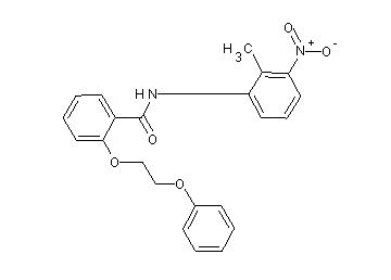 N-(2-methyl-3-nitrophenyl)-2-(2-phenoxyethoxy)benzamide