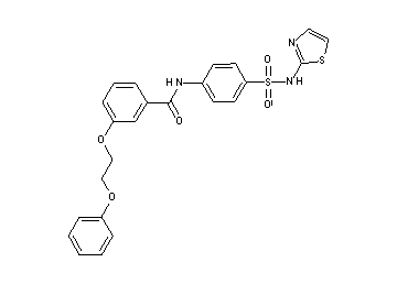 3-(2-phenoxyethoxy)-N-{4-[(1,3-thiazol-2-ylamino)sulfonyl]phenyl}benzamide