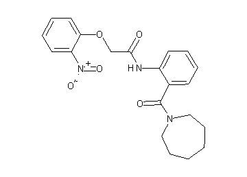 N-[2-(1-azepanylcarbonyl)phenyl]-2-(2-nitrophenoxy)acetamide