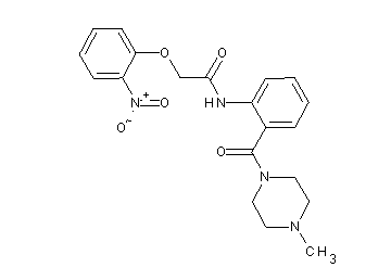 N-{2-[(4-methyl-1-piperazinyl)carbonyl]phenyl}-2-(2-nitrophenoxy)acetamide