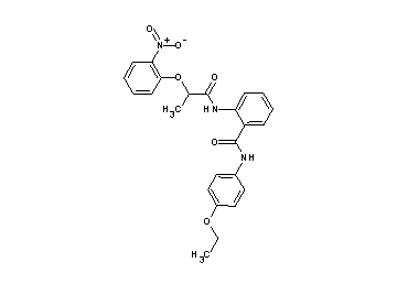 N-(4-ethoxyphenyl)-2-{[2-(2-nitrophenoxy)propanoyl]amino}benzamide
