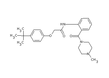 2-(4-tert-butylphenoxy)-N-{2-[(4-methyl-1-piperazinyl)carbonyl]phenyl}acetamide