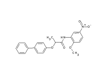 2-(4-biphenylyloxy)-N-(2-methoxy-5-nitrophenyl)propanamide