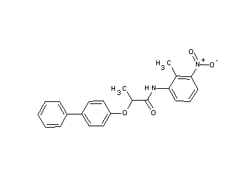 2-(4-biphenylyloxy)-N-(2-methyl-3-nitrophenyl)propanamide