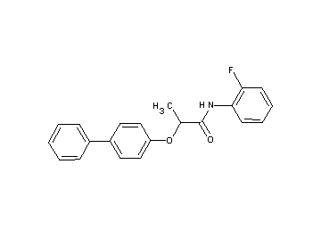 2-(4-biphenylyloxy)-N-(2-fluorophenyl)propanamide