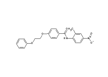 N-(2-methyl-4-nitrophenyl)-4-(2-phenoxyethoxy)benzamide