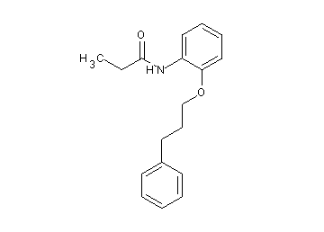N-[2-(3-phenylpropoxy)phenyl]propanamide