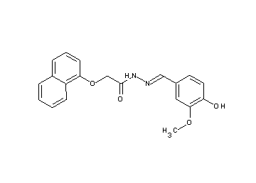N'-(4-hydroxy-3-methoxybenzylidene)-2-(1-naphthyloxy)acetohydrazide - Click Image to Close