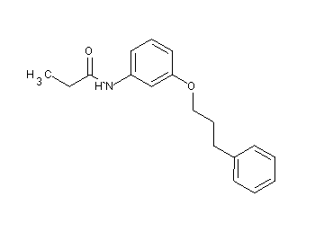N-[3-(3-phenylpropoxy)phenyl]propanamide