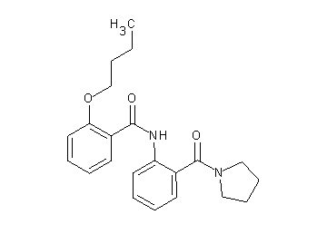 2-butoxy-N-[2-(1-pyrrolidinylcarbonyl)phenyl]benzamide