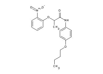 N-(4-butoxyphenyl)-2-(2-nitrophenoxy)propanamide