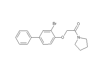 1-{[(3-bromo-4-biphenylyl)oxy]acetyl}pyrrolidine