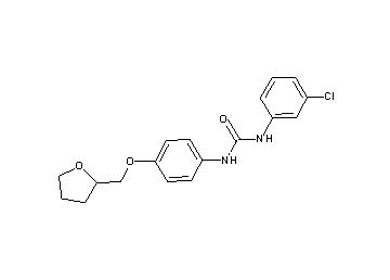 N-(3-chlorophenyl)-N'-[4-(tetrahydro-2-furanylmethoxy)phenyl]urea