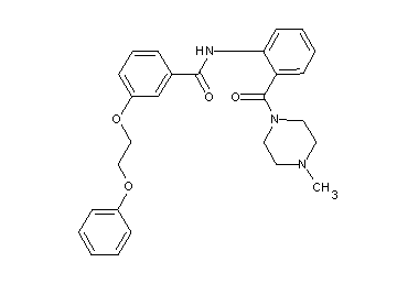 N-{2-[(4-methyl-1-piperazinyl)carbonyl]phenyl}-3-(2-phenoxyethoxy)benzamide