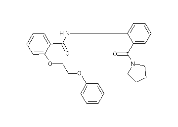 2-(2-phenoxyethoxy)-N-[2-(1-pyrrolidinylcarbonyl)phenyl]benzamide