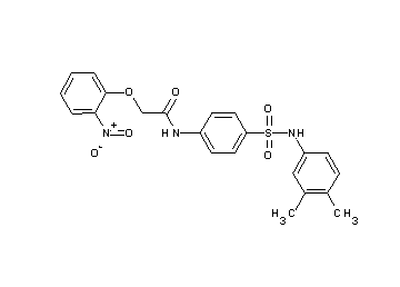 N-(4-{[(3,4-dimethylphenyl)amino]sulfonyl}phenyl)-2-(2-nitrophenoxy)acetamide
