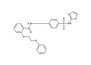 2-(2-phenoxyethoxy)-N-{4-[(1,3-thiazol-2-ylamino)sulfonyl]phenyl}benzamide