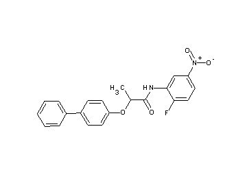 2-(4-biphenylyloxy)-N-(2-fluoro-5-nitrophenyl)propanamide