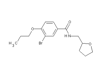 3-bromo-4-propoxy-N-(tetrahydro-2-furanylmethyl)benzamide