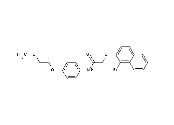 2-[(1-bromo-2-naphthyl)oxy]-N-[4-(2-methoxyethoxy)phenyl]acetamide