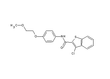 3-chloro-N-[4-(2-methoxyethoxy)phenyl]-1-benzothiophene-2-carboxamide