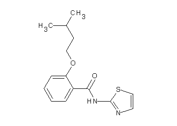 2-(3-methylbutoxy)-N-1,3-thiazol-2-ylbenzamide