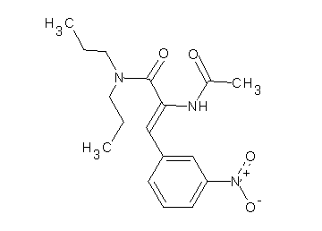 2-(acetylamino)-3-(3-nitrophenyl)-N,N-dipropylacrylamide