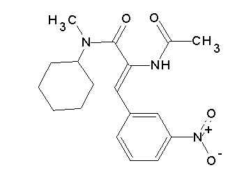 2-(acetylamino)-N-cyclohexyl-N-methyl-3-(3-nitrophenyl)acrylamide - Click Image to Close