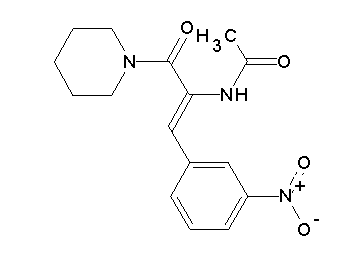 N-[2-(3-nitrophenyl)-1-(1-piperidinylcarbonyl)vinyl]acetamide