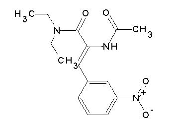 2-(acetylamino)-N,N-diethyl-3-(3-nitrophenyl)acrylamide
