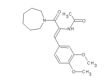 N-[1-(1-azepanylcarbonyl)-2-(3,4-dimethoxyphenyl)vinyl]acetamide