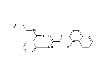 2-({[(1-bromo-2-naphthyl)oxy]acetyl}amino)-N-propylbenzamide
