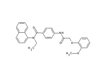 N-ethyl-4-{[(2-methoxyphenoxy)acetyl]amino}-N-1-naphthylbenzamide